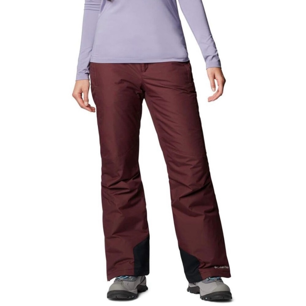 Maroon Snow pants, Columbia, Omni Heat, size Small Short